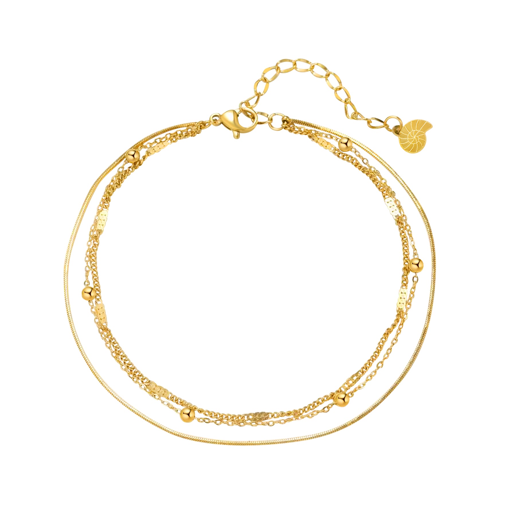 Tobillera Tres Cadenas Clásicas Waterproof